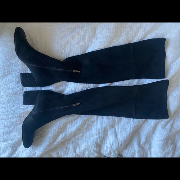 Sam Edelman over the knee black suede boots - Picture 3 of 7